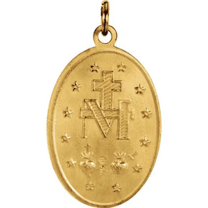 14k Yellow Gold Miraculous Medal