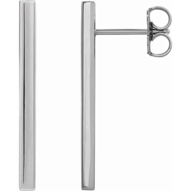 Sterling Silver Bar Post Earrings