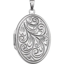Load image into Gallery viewer, Sterling Silver Oval Locket
