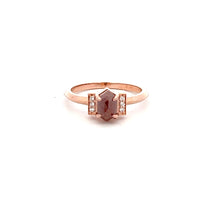 Load image into Gallery viewer, 14k Rose Gold Rough Cut Diamond Ring
