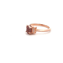 Load image into Gallery viewer, 14k Rose Gold Rough Cut Diamond Ring
