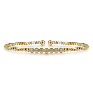 14k Yellow Gold Diamond Bracelet