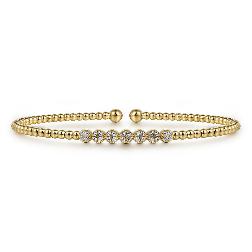 14k Yellow Gold Diamond Bracelet