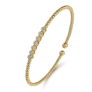 14k Yellow Gold Diamond Bracelet