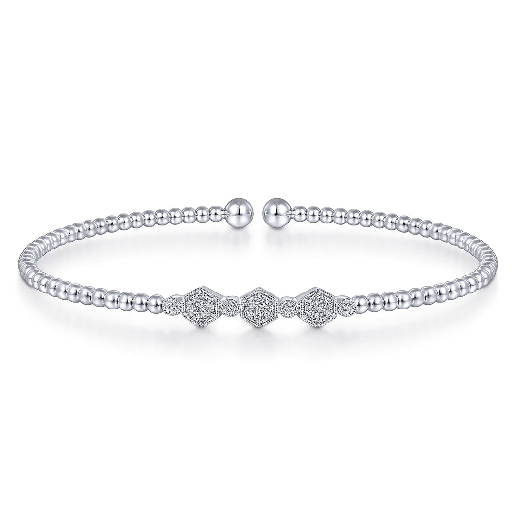 14k White Gold Diamond Bracelet