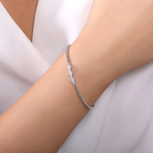 14k White Gold Diamond Bracelet