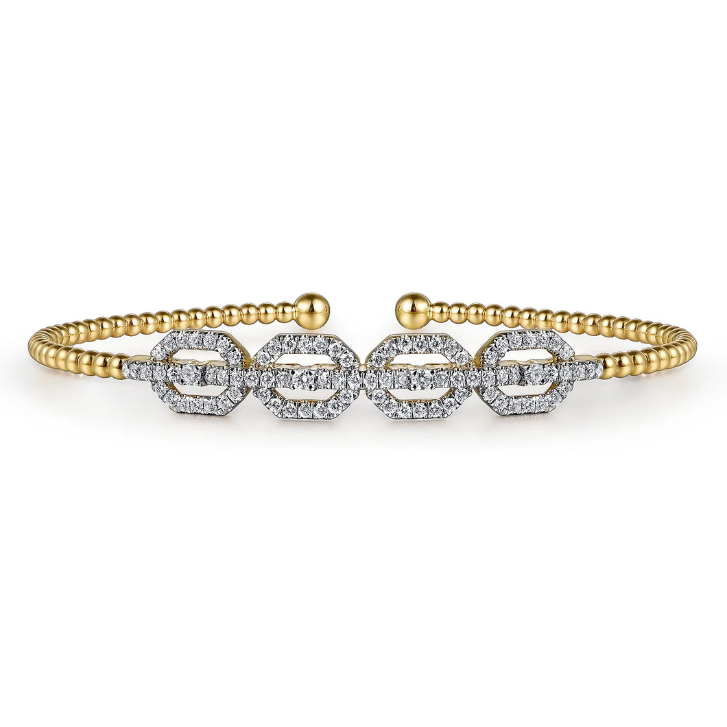 14k Yellow Gold Diamond Bracelet