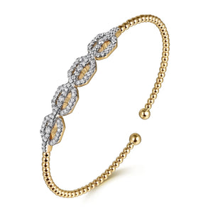 14k Yellow Gold Diamond Bracelet