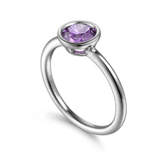 Load image into Gallery viewer, Sterling Silver Amethyst Ring
