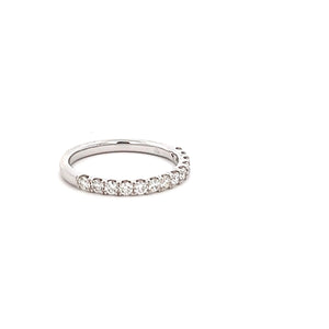 14k White Gold Diamond Band