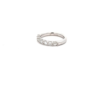 14k White Gold Diamond Band