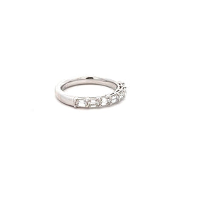 14k White Gold Diamond Band