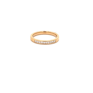 14k Yellow Gold Diamond Band