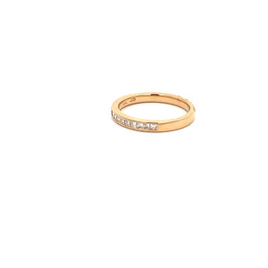 14k Yellow Gold Diamond Band