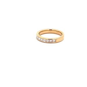 14k Yellow Gold Diamond Band