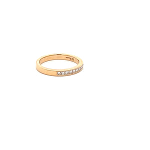 14k Yellow Gold Diamond Band