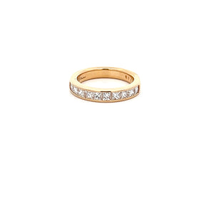 14k Yellow Gold Diamond Band