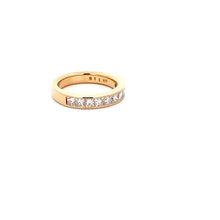 Load image into Gallery viewer, 14k Yellow Gold Diamond Band
