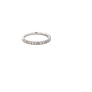 14k White Gold Diamond Band