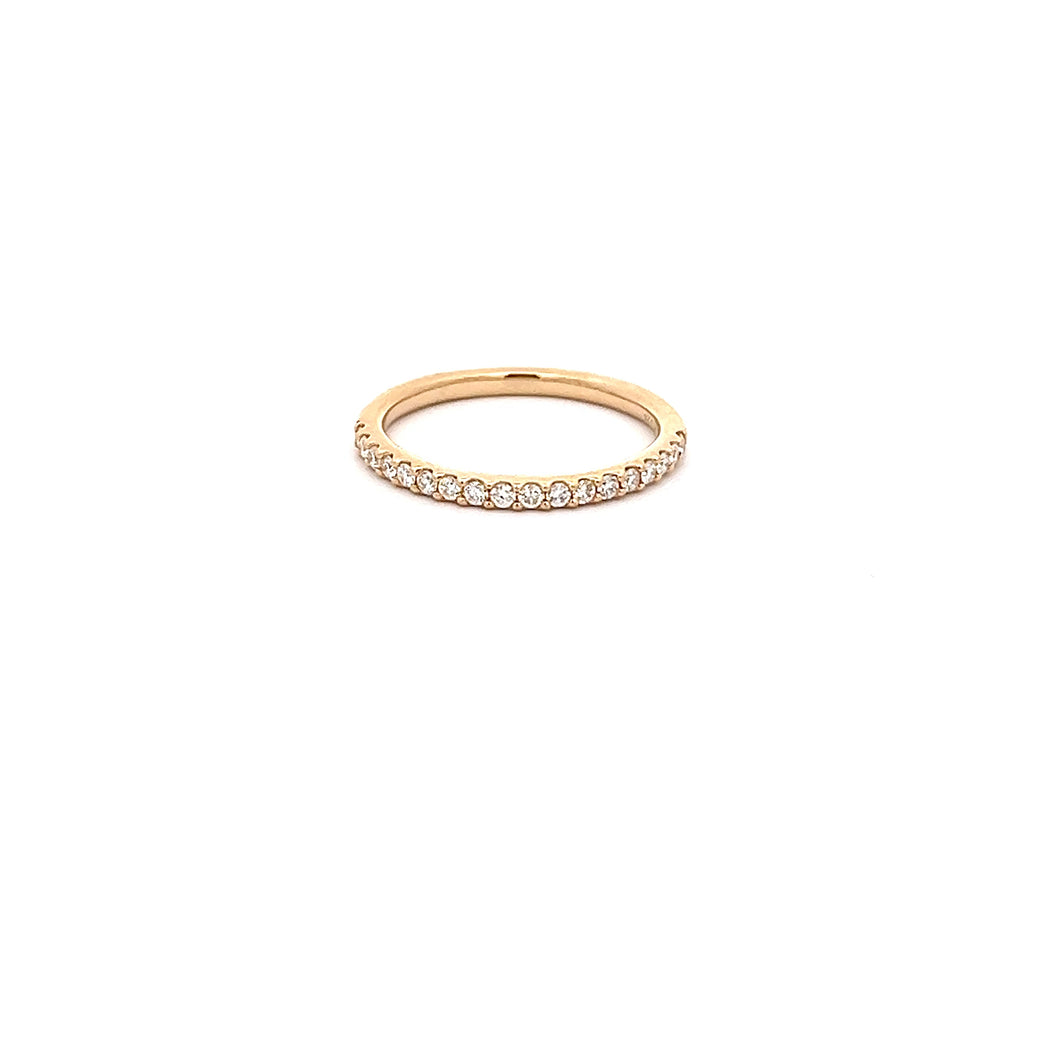 14k Yellow Gold Diamond Band