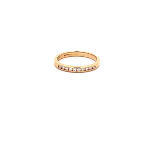 14k Yellow Gold Diamond Band