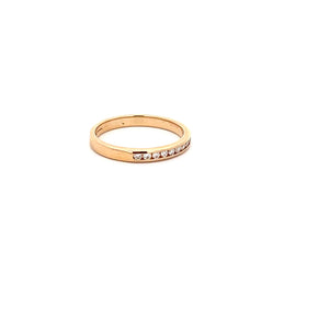 14k Yellow Gold Diamond Band