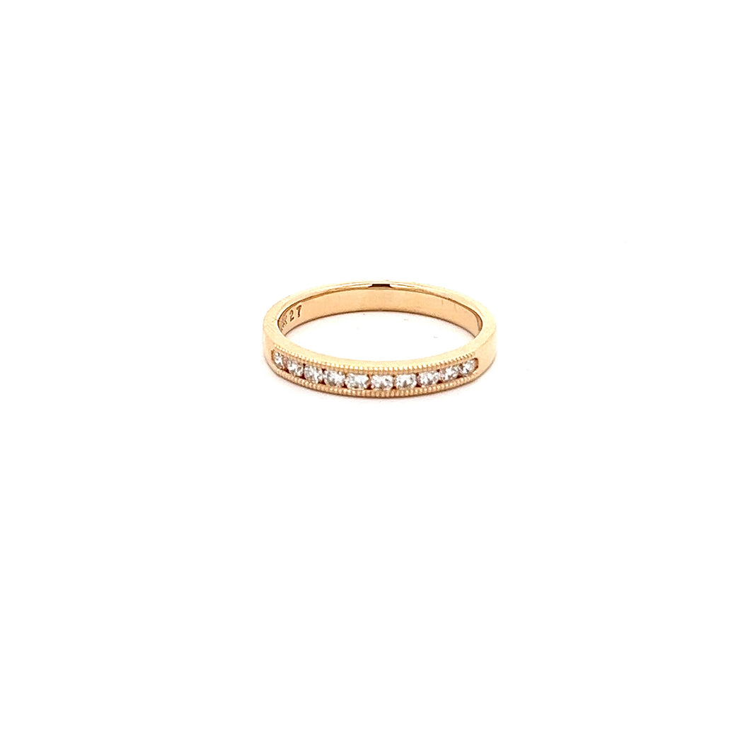 14k Yellow Gold Diamond Band