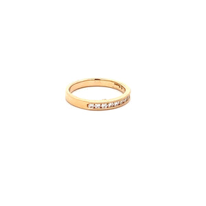 14k Yellow Gold Diamond Band