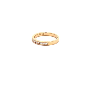 14k Yellow Gold Diamond Band