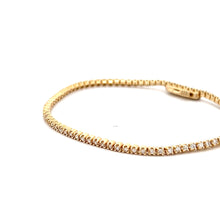 Load image into Gallery viewer, 14k Yellow Gold Diamond Tennis Bracelet
