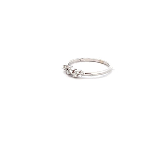 14k White Gold Diamond Band