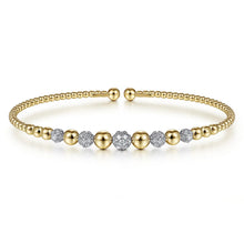 Load image into Gallery viewer, 14k Two Tone Diamond Bracelet
