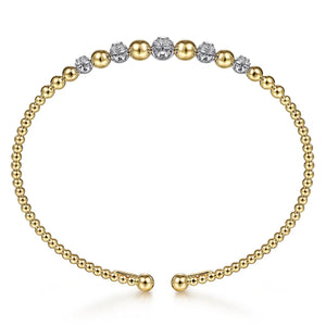 14k Two Tone Diamond Bracelet