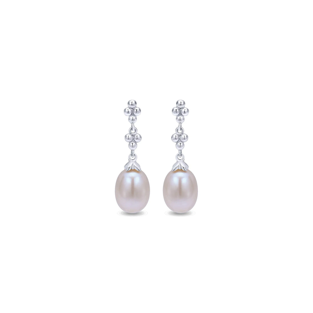 Sterling Silver Pearl Earrings