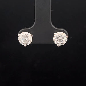 14k White Gold Lab Grown Diamond Studs