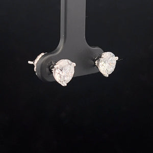 14k White Gold Lab Grown Diamond Studs
