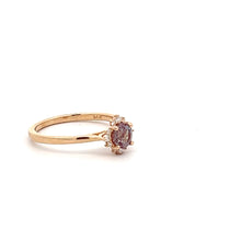 Load image into Gallery viewer, 14k Yellow Gold Lab Grown Alexandrite Ring with Diamonds
