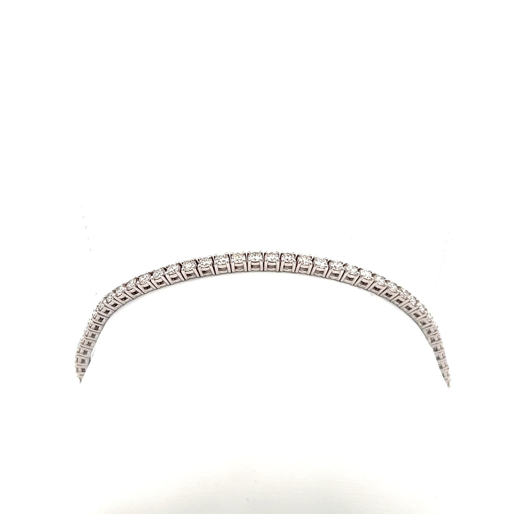 14k White Gold Diamond Tennis Bracelet