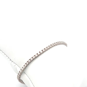 14k White Gold Diamond Tennis Bracelet