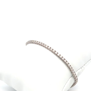 14k White Gold Diamond Tennis Bracelet