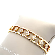 Load image into Gallery viewer, 14k Yellow Gold Diamond Bracelet
