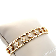 Load image into Gallery viewer, 14k Yellow Gold Diamond Bracelet
