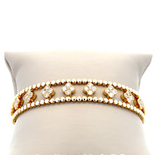 Load image into Gallery viewer, 14k Yellow Gold Diamond Bracelet
