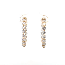 Load image into Gallery viewer, 14k Yellow Gold Lab Grown Diamond Hoops
