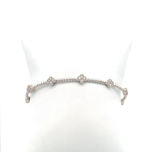 14k White Gold Diamond Bracelet