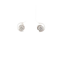 Load image into Gallery viewer, 14k White Gold Diamond Studs
