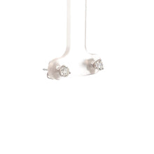 Load image into Gallery viewer, 14k White Gold Diamond Studs
