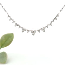 Load image into Gallery viewer, 14k White Gold Diamond Necklace
