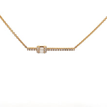 Load image into Gallery viewer, 14k Yellow Gold Diamond Necklace
