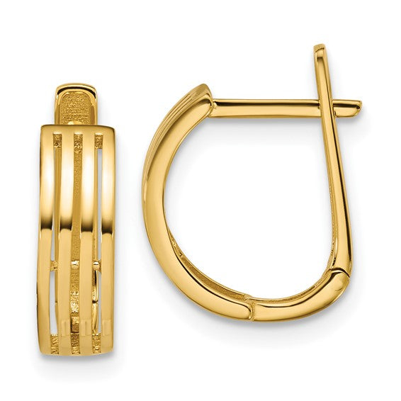 14k Yellow Gold Hoops